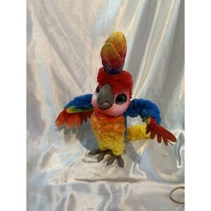 FurReal Friends Rock-A-Too The Show Bird Interactive Talking Plush Parrot Hasbro